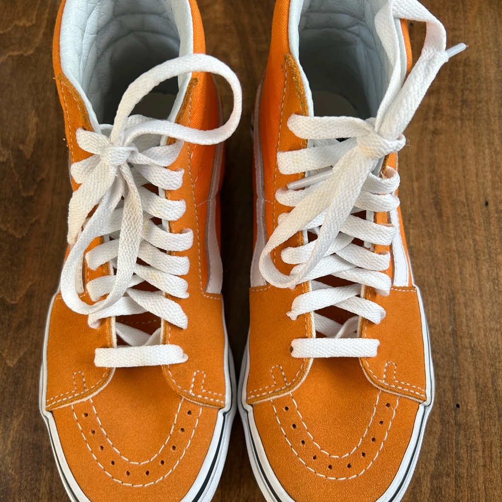 Vans Sk8-Hi - Kids 4.5 - Desert Sun - Orange Hi tops - Picture 8 of 15